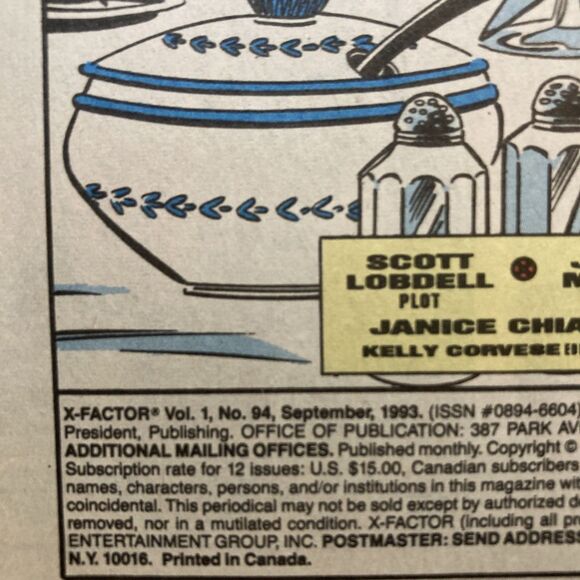 X-Factor: No. 90, 93-96, & 99. Marvel Comics (1993-94) - Picture 13 of 16